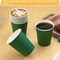 75 Pack 8 oz Disposable Cups, Summer Party Tableware, Paper Hot Beverage Cups, Suitable for Home, Kitchen, Office, Birthday Parties, Outdoor Campings, and DIY (Green-1)